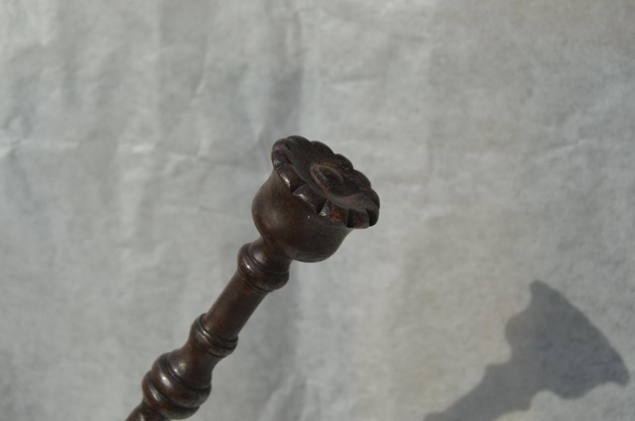 2 Smeedijzeren scheppen 19e eeuw Vuurschep Schuimspaan