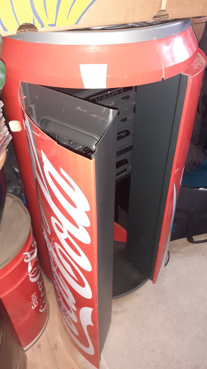 Radio COCA COLA super groot Cola blik ca. 80cm hoog