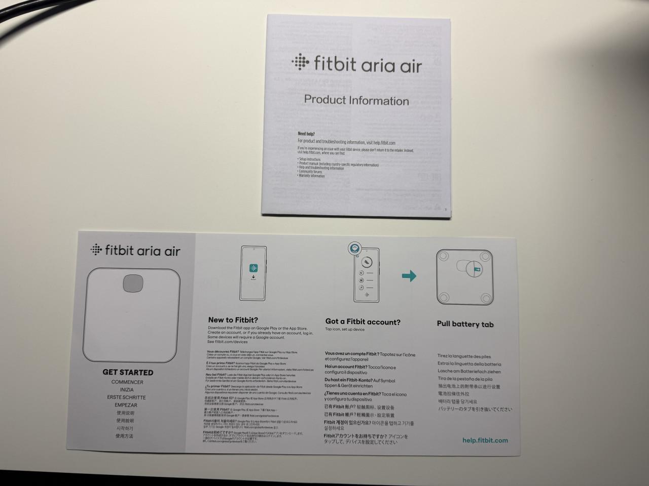 Nieuwe weegschaal, fype Fitbit Aria Air