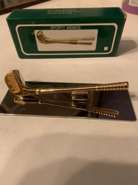 Te koop; golf golfclub sproty memos memo papierhouder surprise zeldzaam