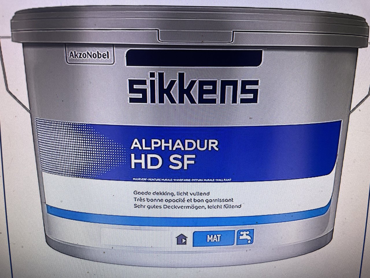 Sikkens Alpha Rezisto EASY Clean RAL 9010, RAL 9016 of Wit - 10 Liter