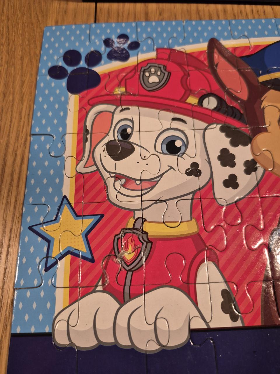 3 paw patrol puzzels