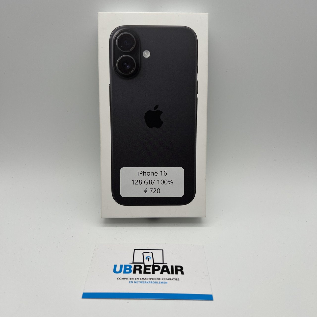 Apple iPhone 16 128GB Zwart NIEUW