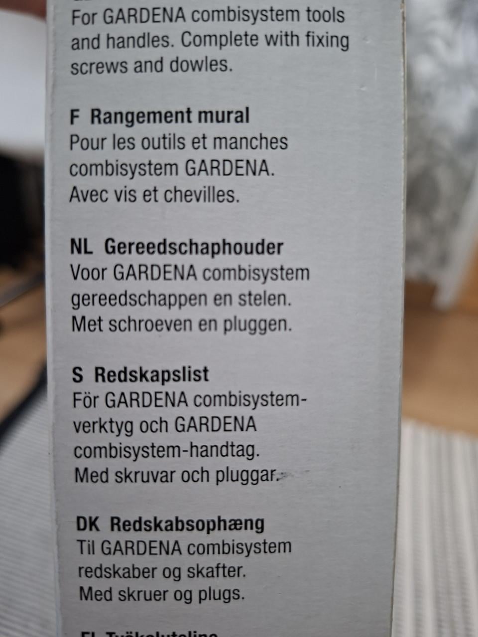 Gardena combisystem gereedschapshouder nieuw