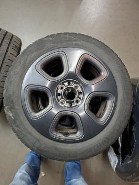 Lichtmetalen velgen 15" incl. banden Fiat 500