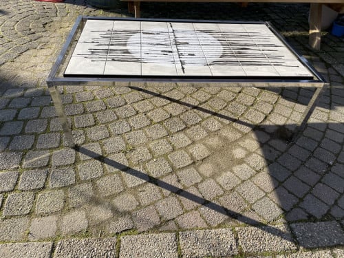 Antiek vintage design tafel gesigneerd