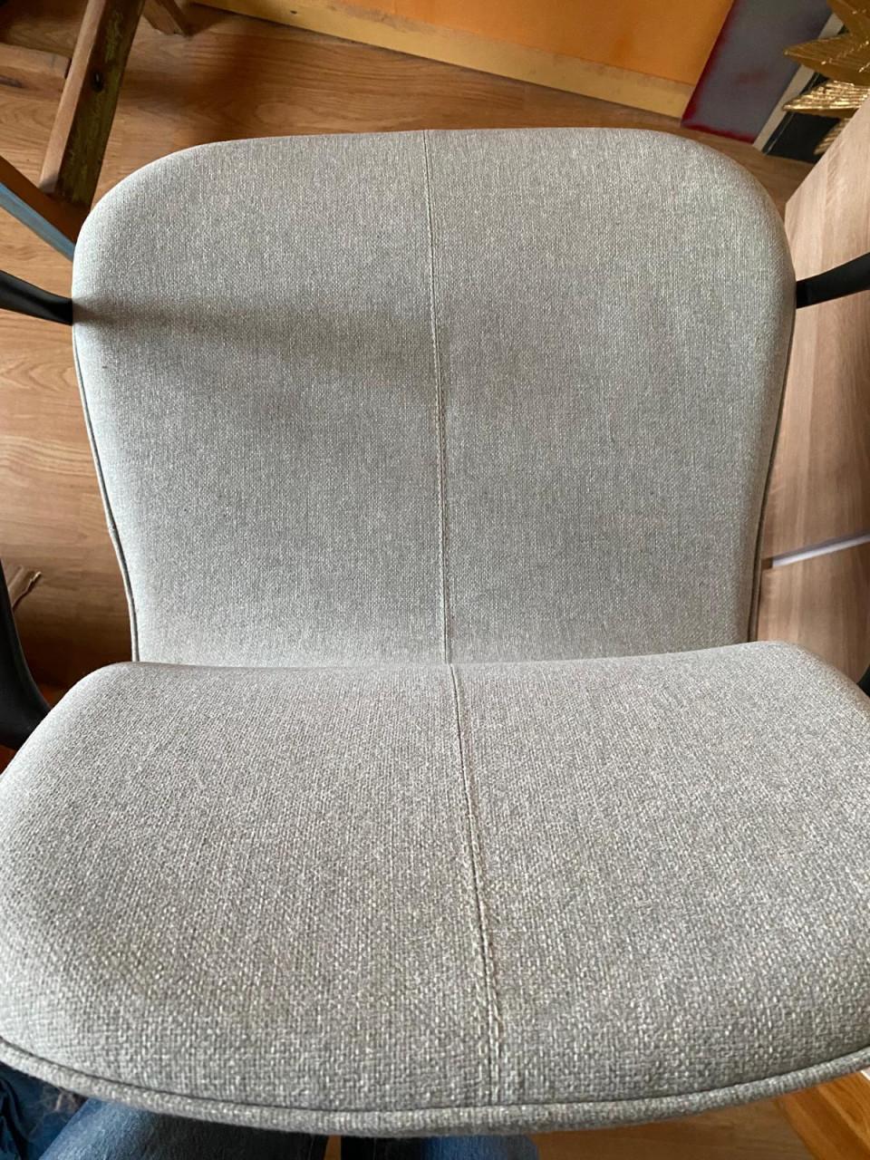 Bureau stoel IKEA Landfall zwart onderstel grijs/groen bekleding