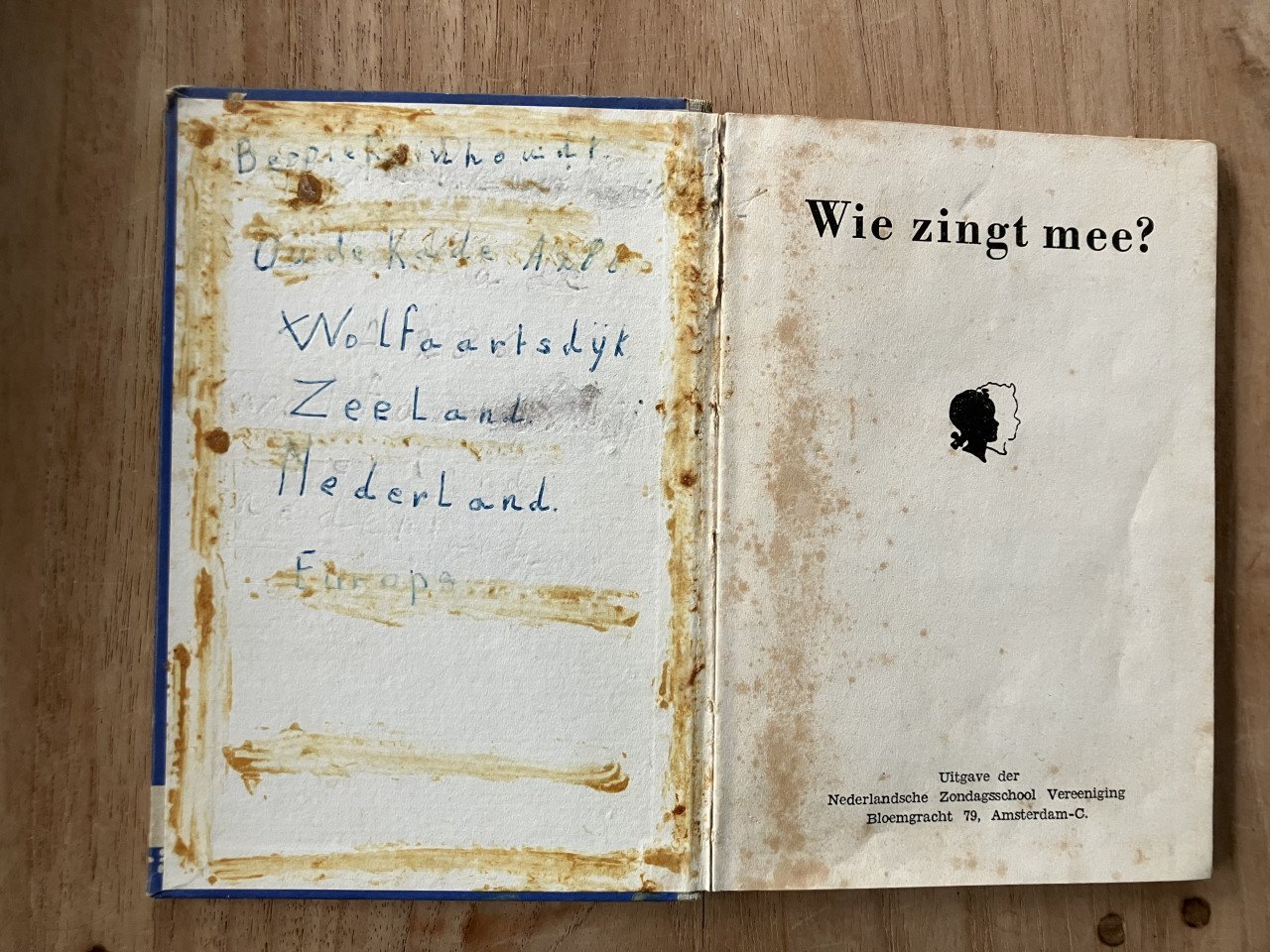 Boekje Wie zingt mee - Zondagschool liedboek (ca. 1945)