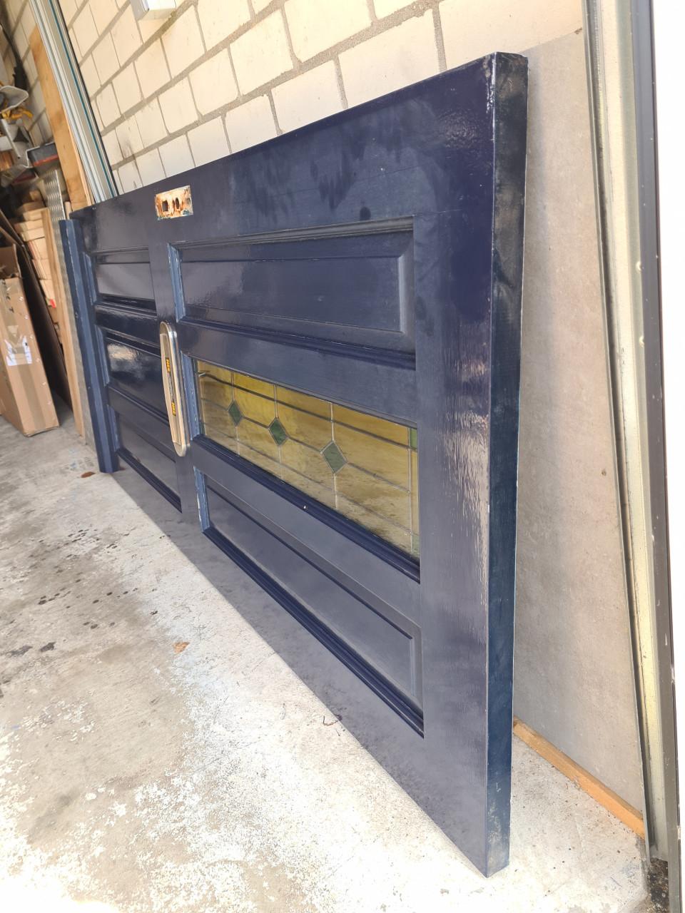 Merbau voordeur 209x92,5 cm zware degelijke kwaliteit