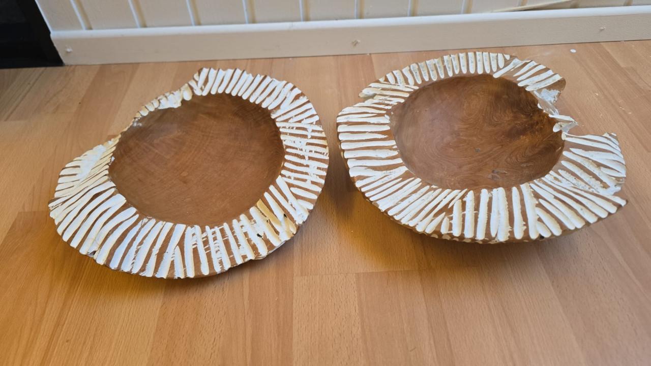 PTMD schalen Teak hout