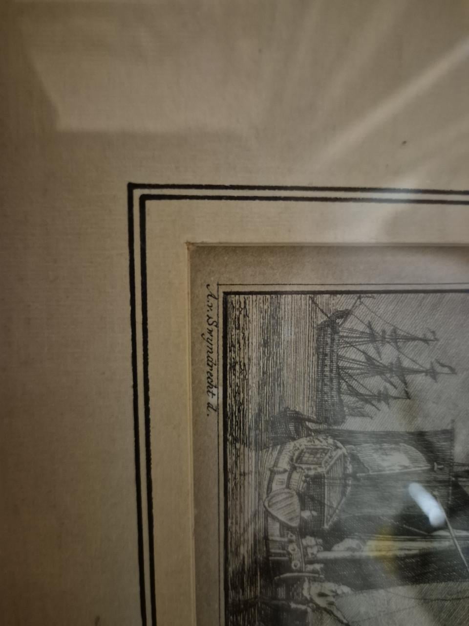 Lijn-ets/ gravure Fort Rammekens