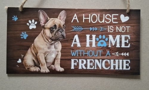 Franse Bulldog Houten Bord