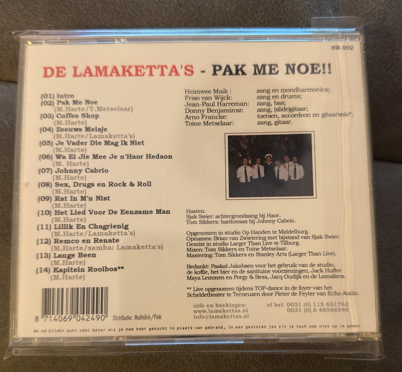 Cd - De Lamaketta's - Pak me noe!