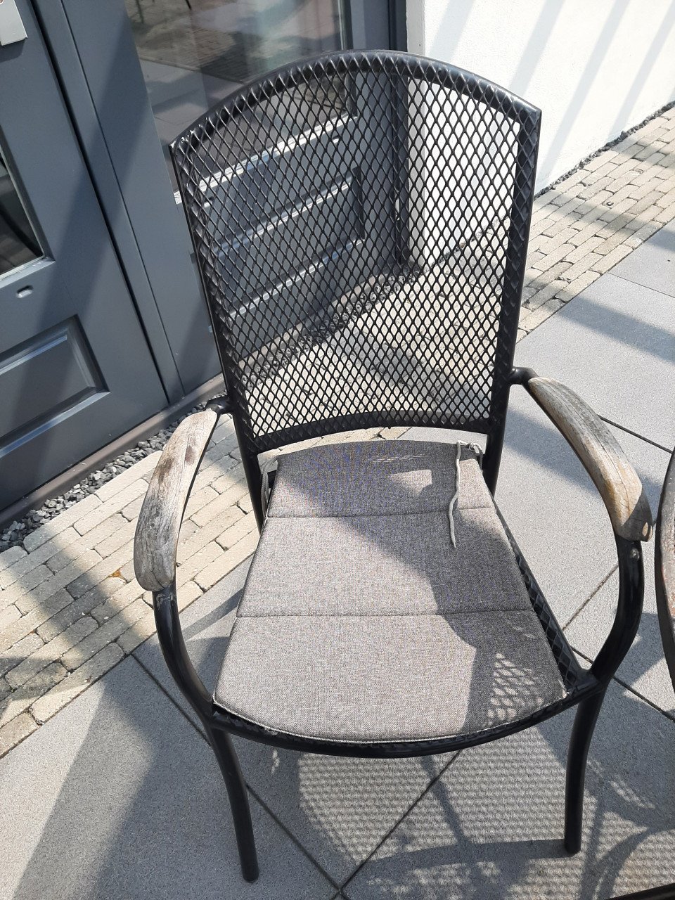 Metalen tuinset , tafel en 4 stoelen