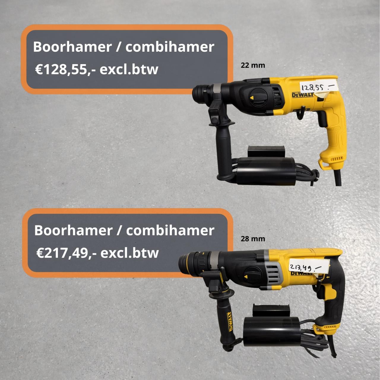 OPRUIMING DEWALT gereedschap BIJ BOUWPARTNER DE JONGE!