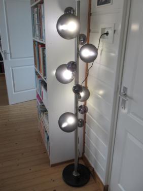 Vloerlamp design, z.g.a.n. met dimmer.