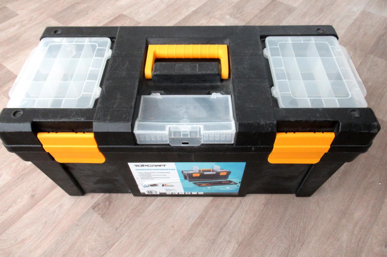 Grote Topcraft gereedschapskist 57x28x28 cm
