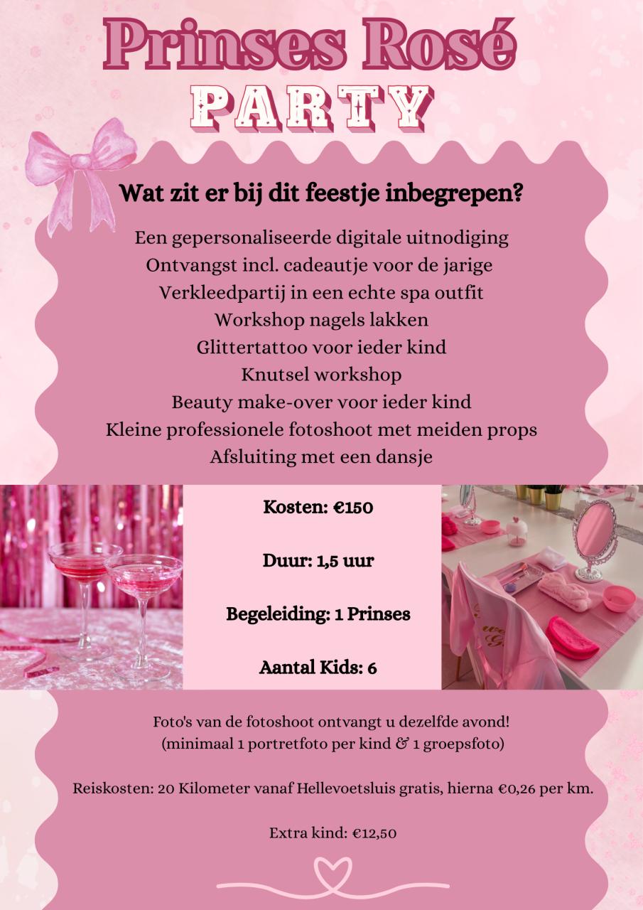 Beauty & prinsessen kinderfeestjes aan huis! 🩷
