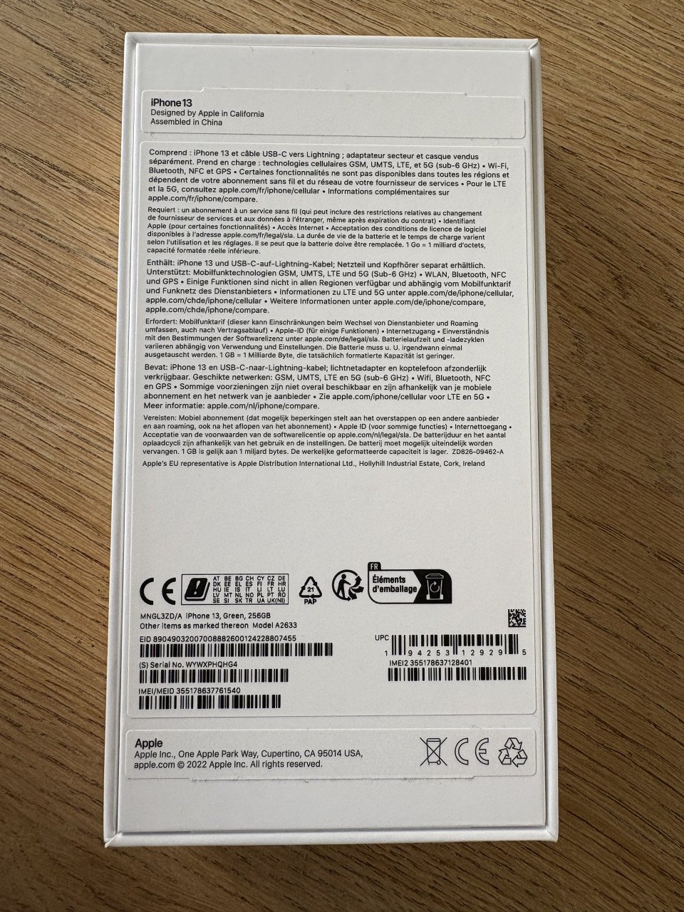 Krasvrije IPhone 13 256GB 87%capaciteit