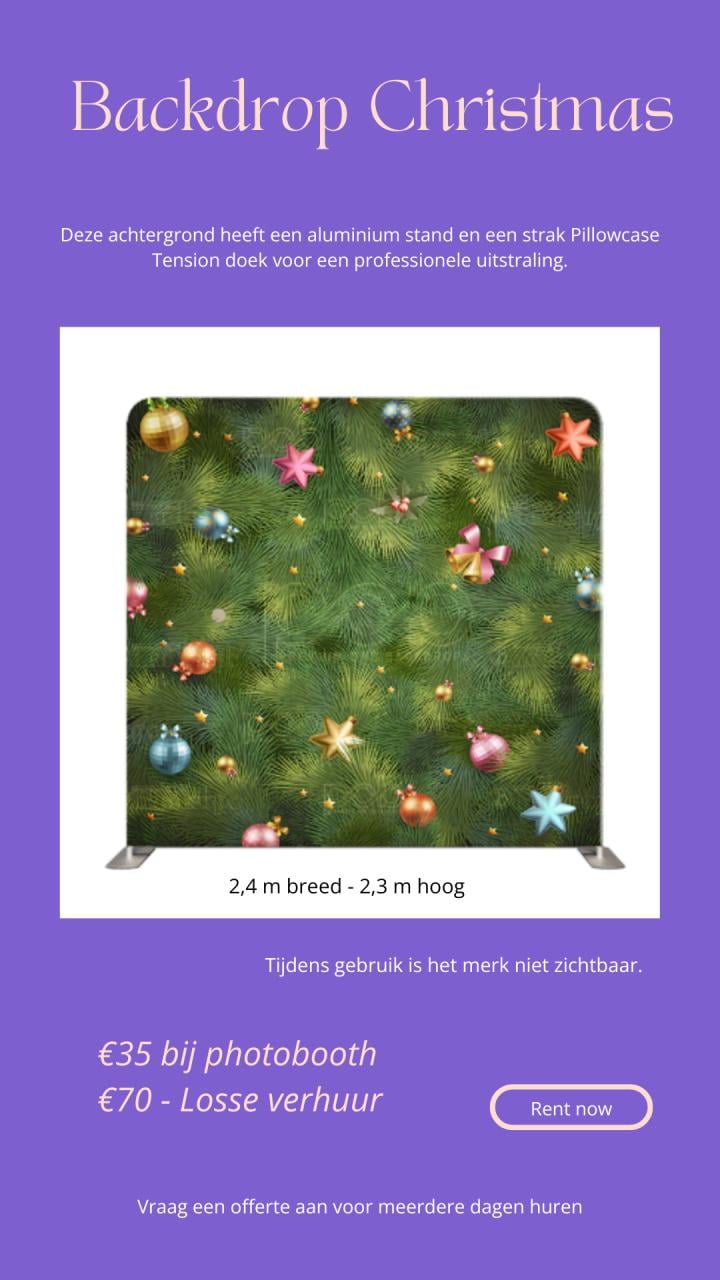 Achtergrond/backdrop te huur Zeeland