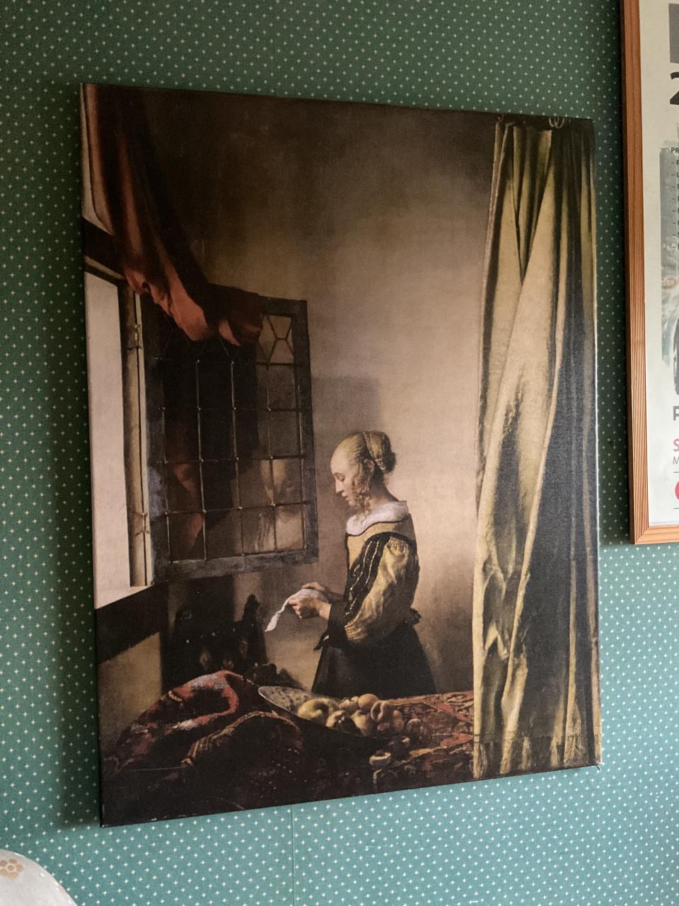 Meisje leest brief bij open raam ( Johannes Vermeer )