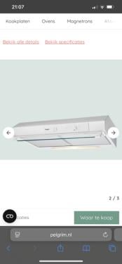 Afzuigkap nieuw in doos incl 6 jaar garantie