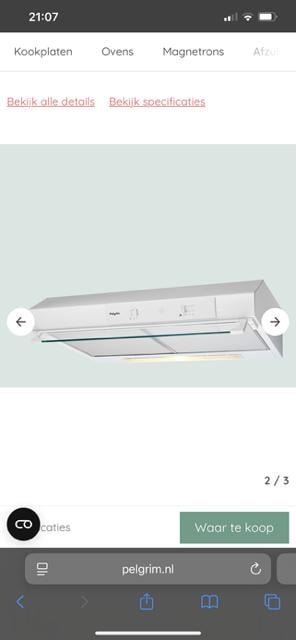 Afzuigkap nieuw in doos incl 6 jaar garantie