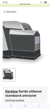 Dorema Aanbouw tent