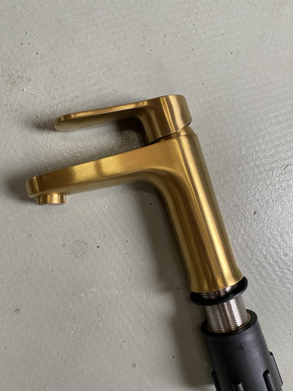 Gouden kraan wastafelmeubel nieuwstaat