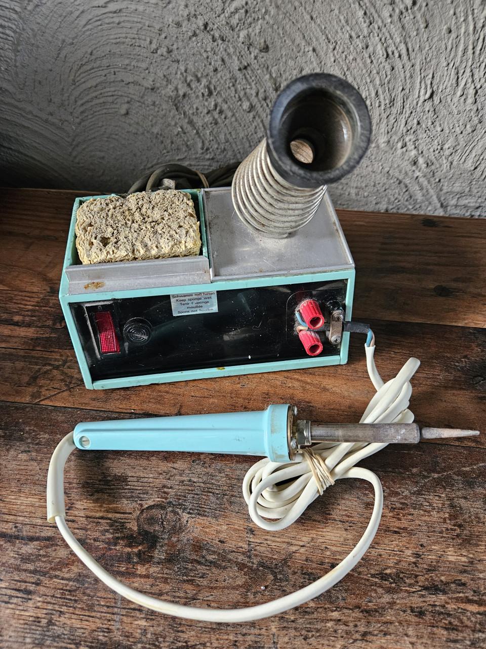 Vintage werkende Weller Soldeerstation met Soldeerbout
