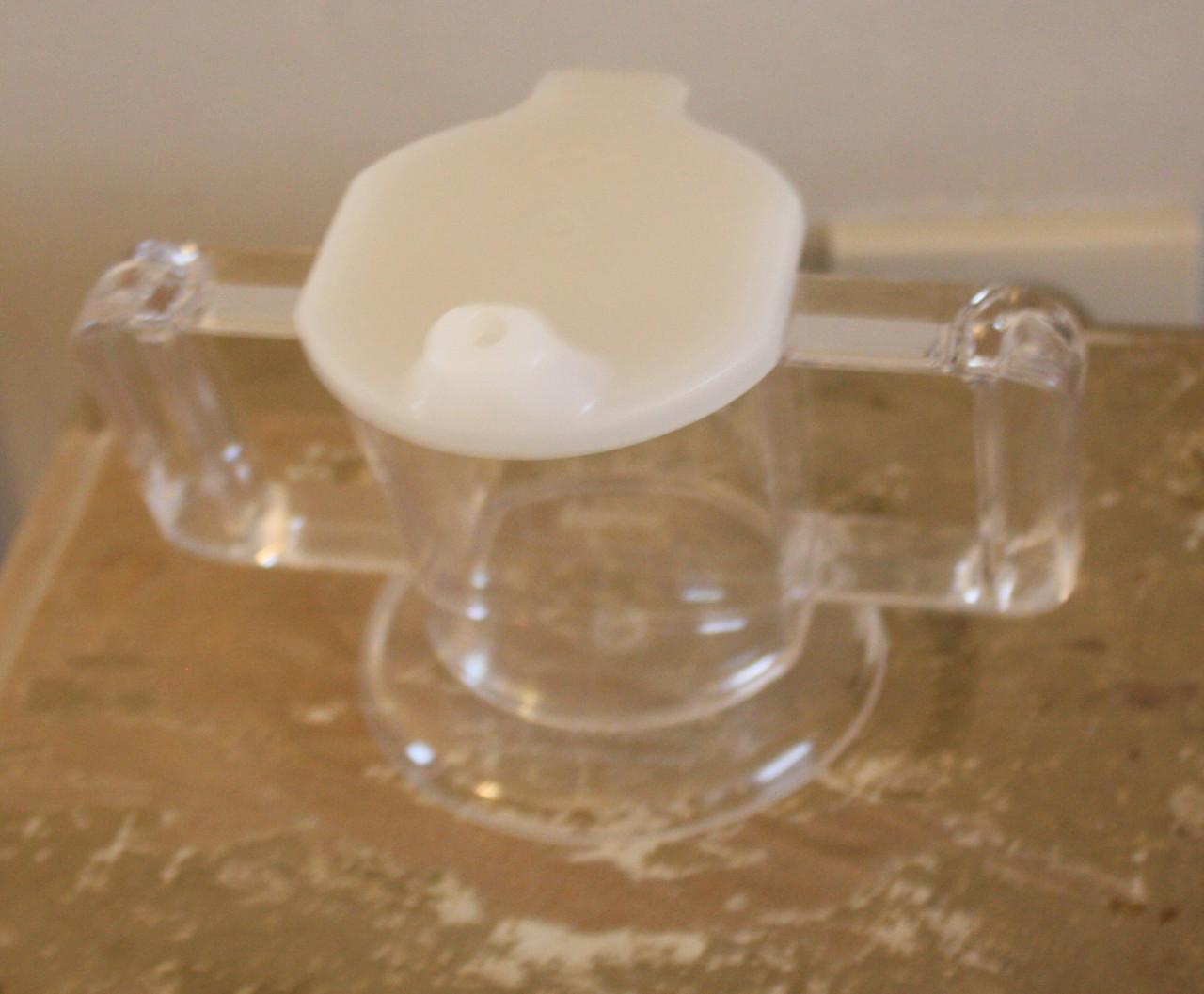 Handy cup beker transarant wit