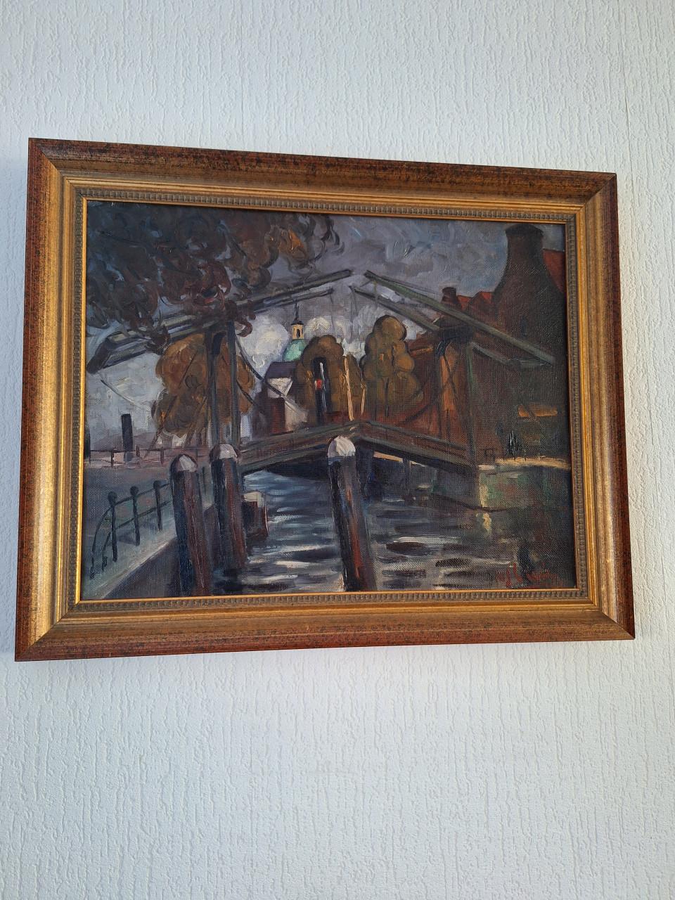 Kunst; olieverf schilderij op doek