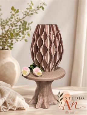Prachtige 3d geprinte vaas oud roze