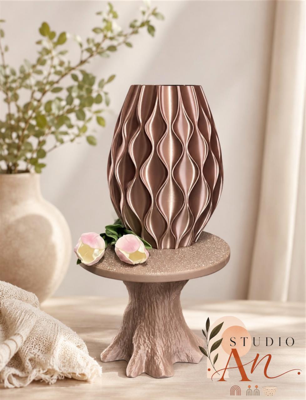 Prachtige 3d geprinte vaas oud roze