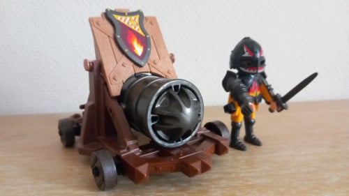Playmobil ridder met groot kanon