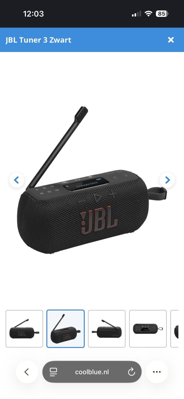 JBL Tuner 3 zwart