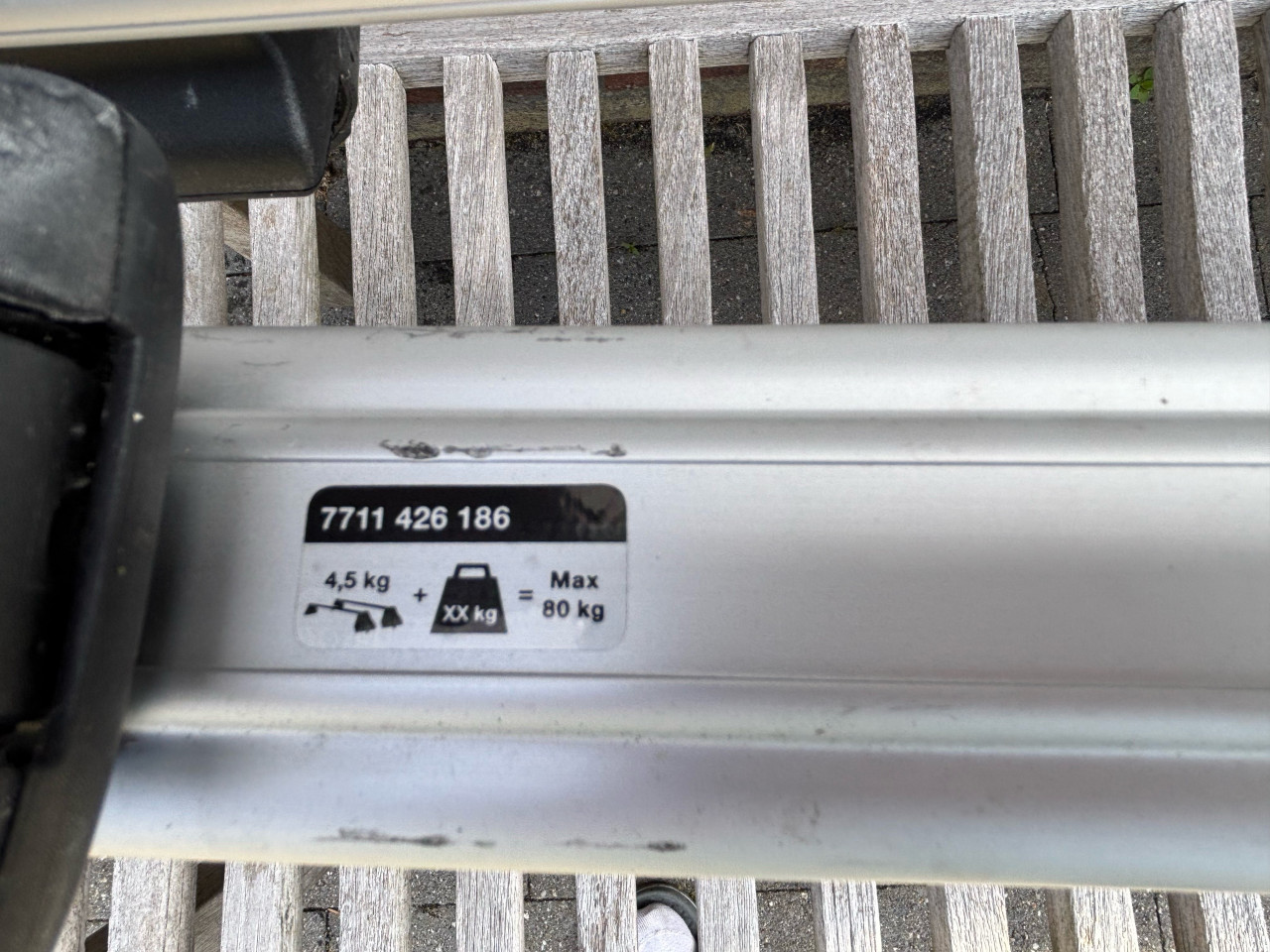 Renault dakdragers voor dakrailing nr 7711 426 186