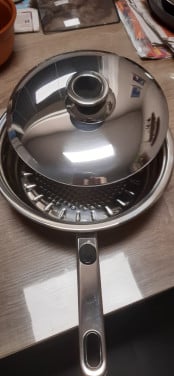 Steel pan hapjes pan met deksel