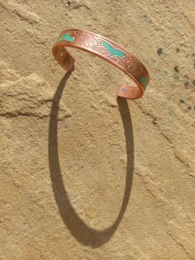 Koperen armband met magnetisme (nieuw)