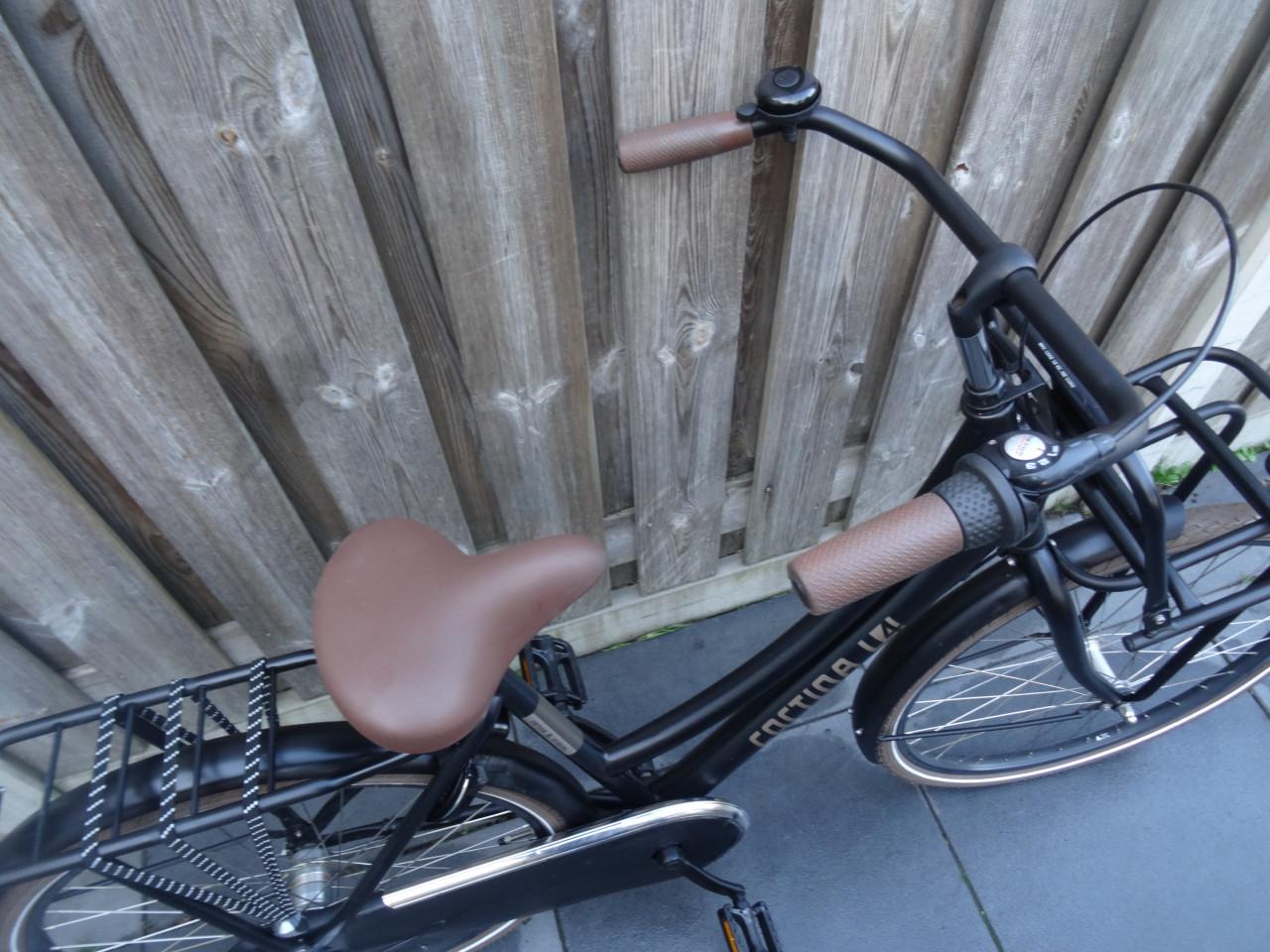 🌸 Cortina Transport U4 Mini M26 – 26 inch meisjesfiets (Jet Black Matt)