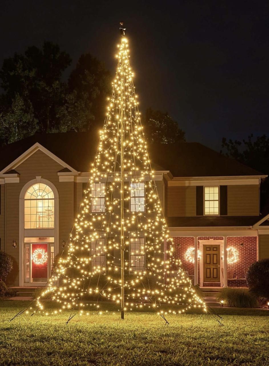 Fairybell 6 meter 1200 leds Vlaggenmast Kerstverlichting