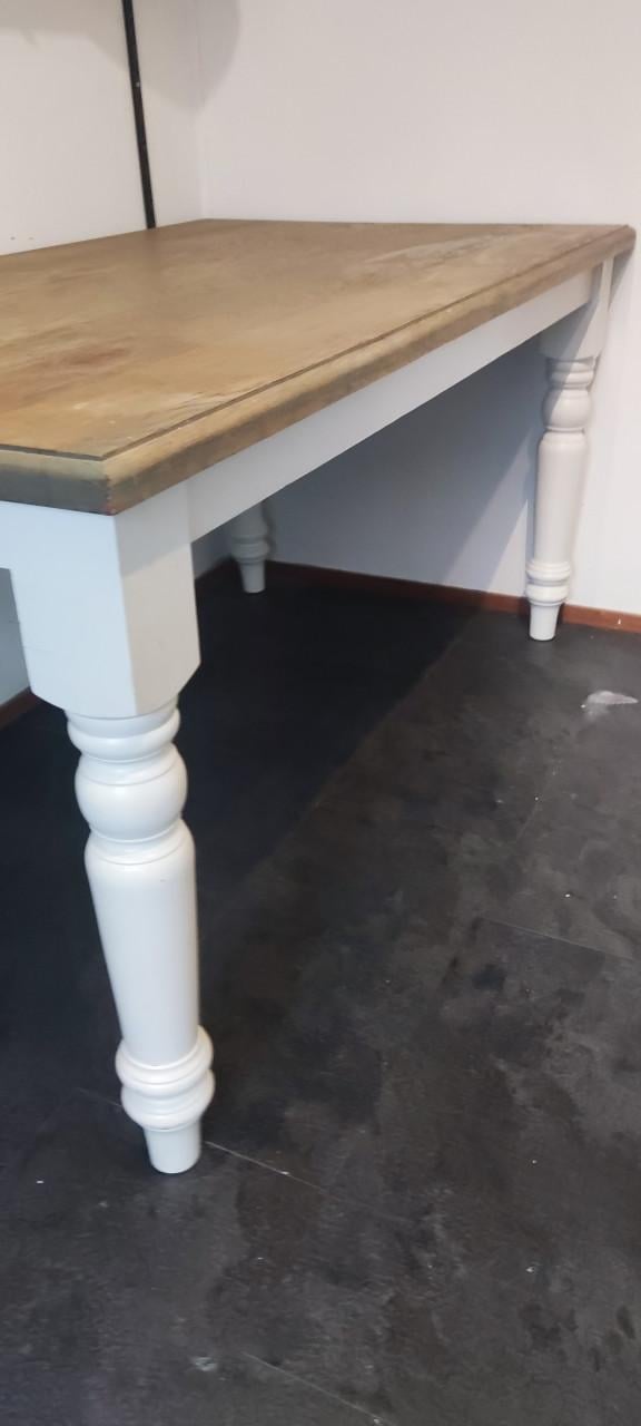 Landelijke eettafel brocant 90 x 160 cm
