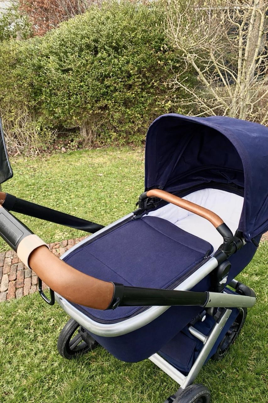 Complete donkerblauwe Dubatti kinderwagen