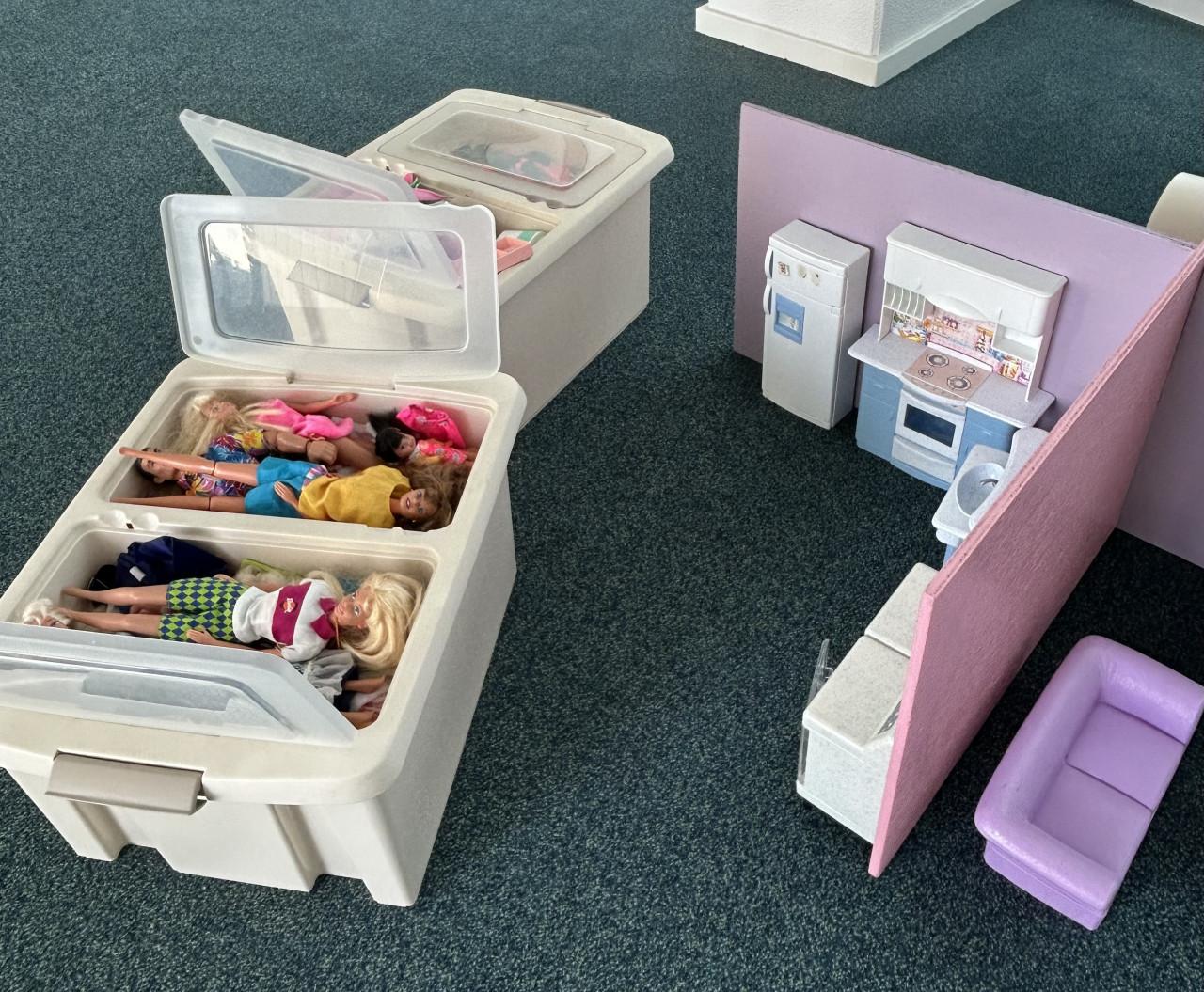 Barbie huis, barbies met veel extra's
