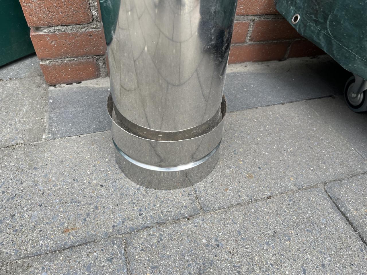 Dubbelwandig pijp L=100 cm. d= 150-170 mm