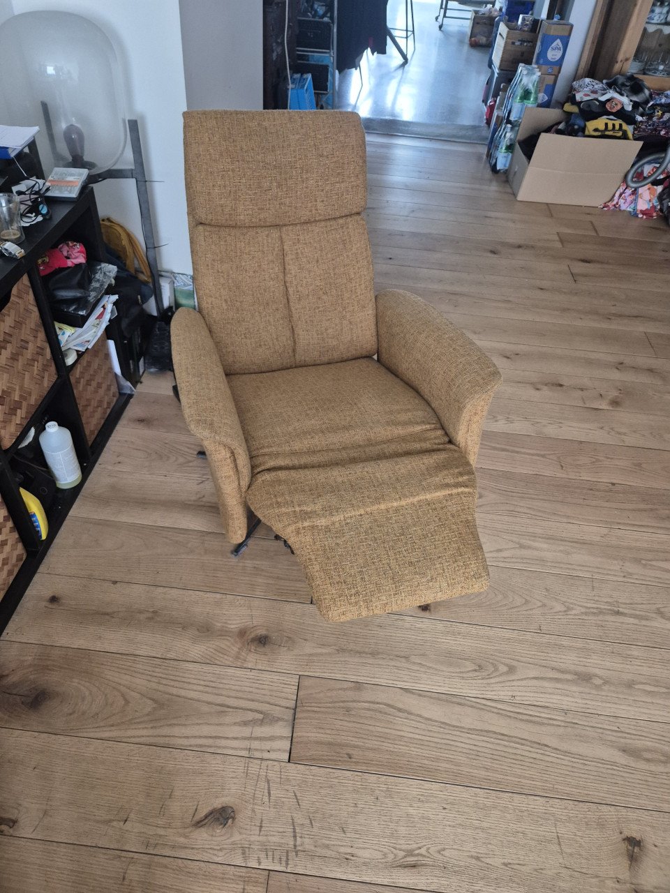 Hoekbank en relax stoel