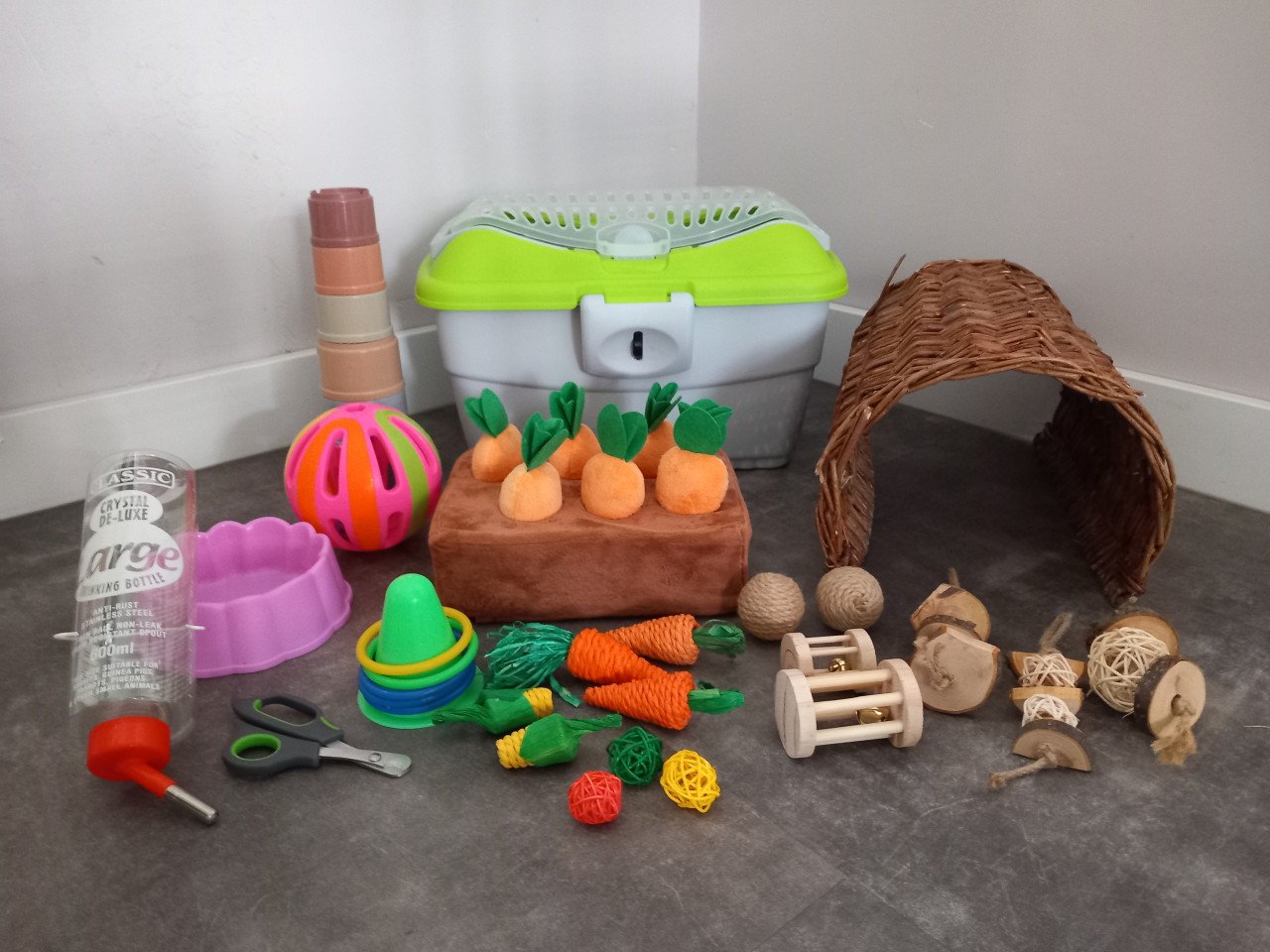Knaagdierenkooi, accessoires & voeding