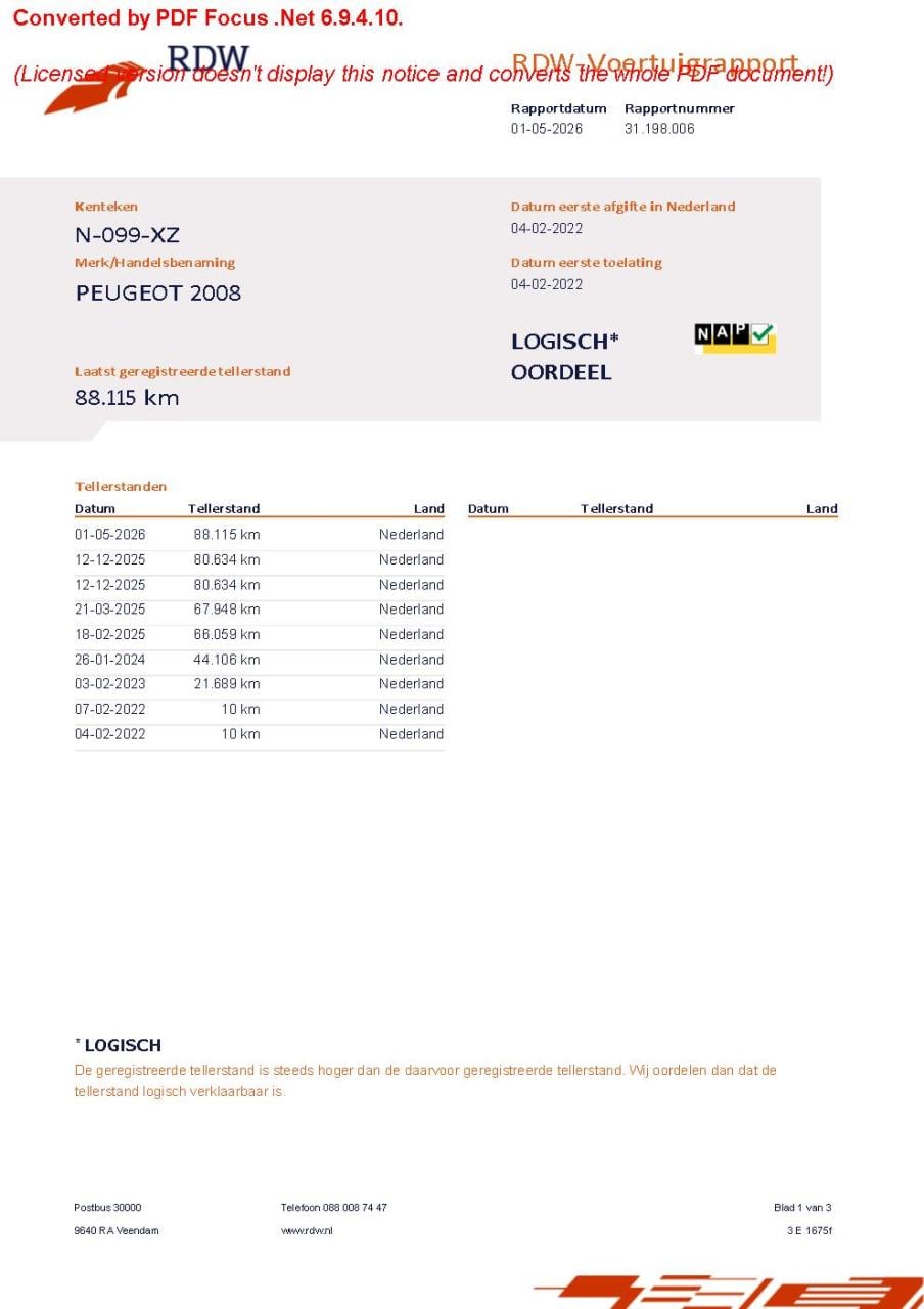 Peugeot 2008 1.2 puretech 100pk active | navigatie | bt | camera achter | p