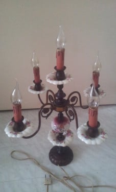 Kandelaar met 5 lampen