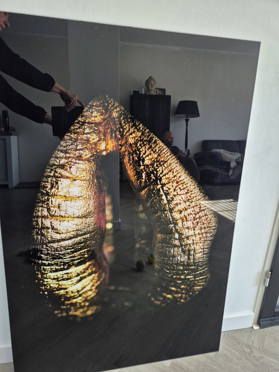 Mooie glazen schilderij